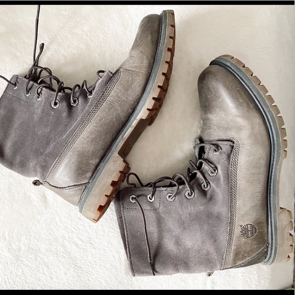 grey timbs womens